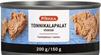 Кусочки тунца в собственном соку Pirkka tonnikalapalat vedess 200g/150 гр