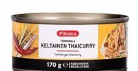 Кусочки тунца в желтом тайском соусе Pirkka tonnikala keltainen thaicurry 170 гр