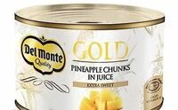 Консервированный ананас в собственном соку кусочками Del Monte gold 230 г