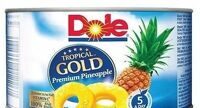 Консервированный ананас колечками Dole Tropical Gold 227/139 г